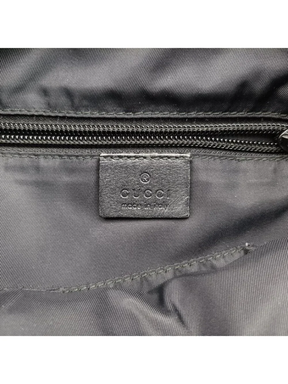 Gucci Sherry Line Black Red Green Canvas Tote